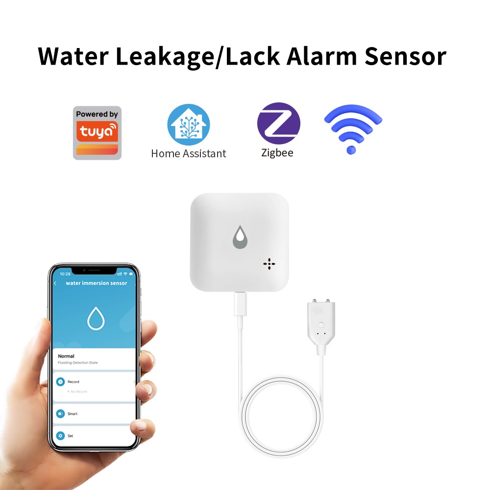 Smart Home Water Level Sensor - Lincukoo Tuya Zigbee3.0 Water Leakage/Lack sound