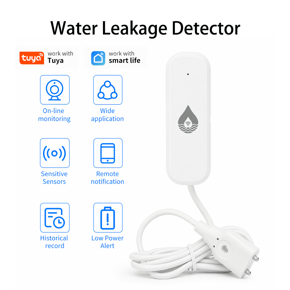 Smart Home Water Level Sensor - YFK WiFi/Zigbee Water Leakage Alarm Sensor