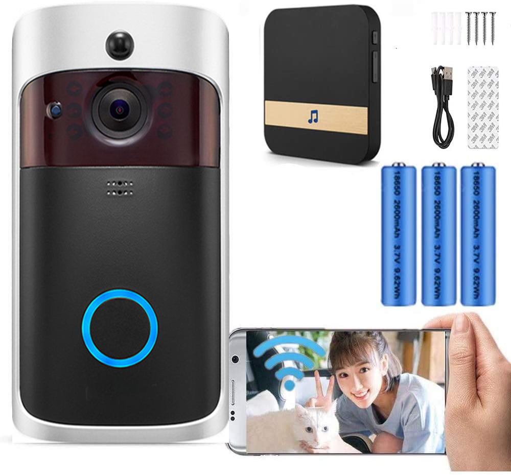 Smart Home Video Doorbell - Video Doorbell Camera HD WiFi Doorbell
