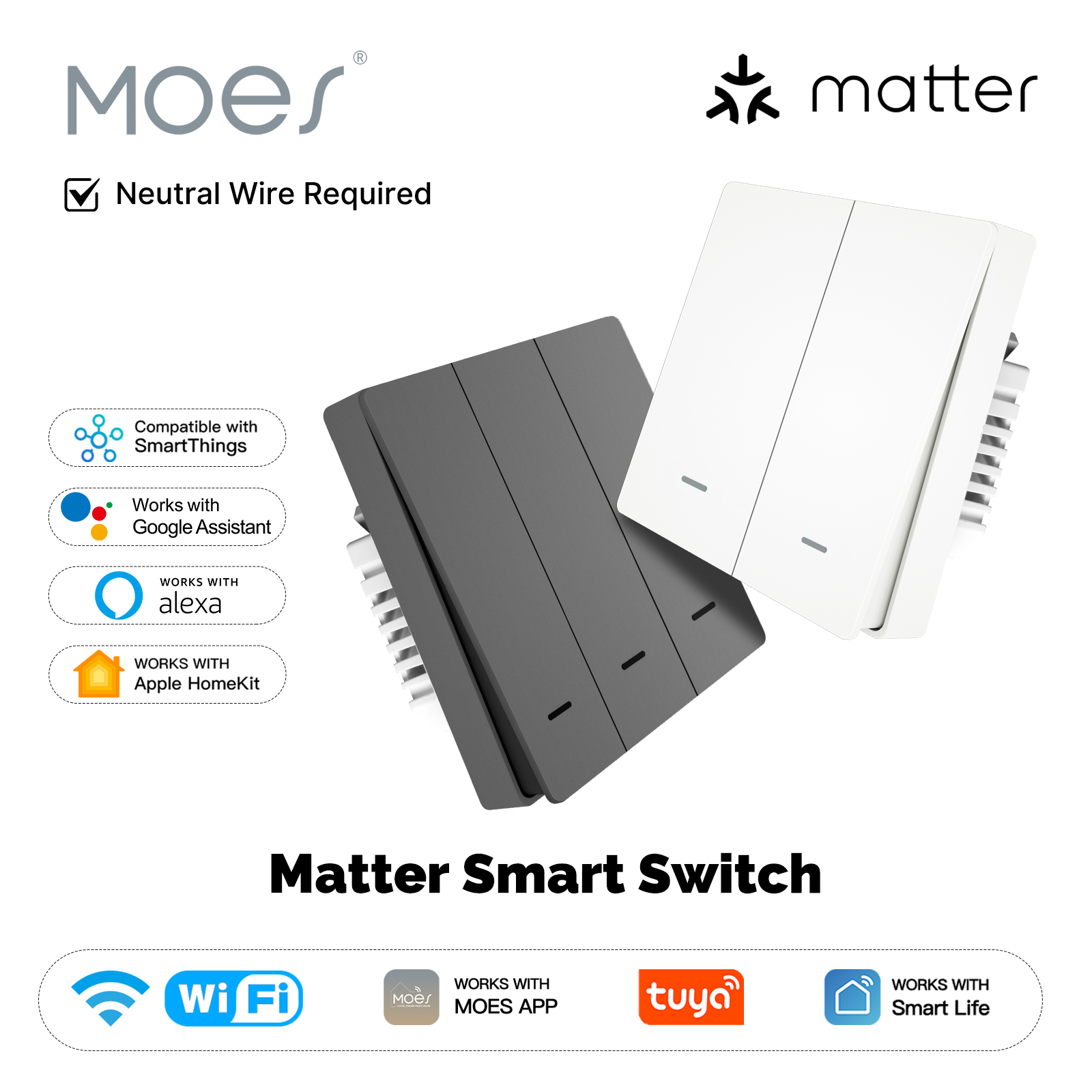 Smart Home Wiz - MOES Matter Tuya WiFi Smart Light