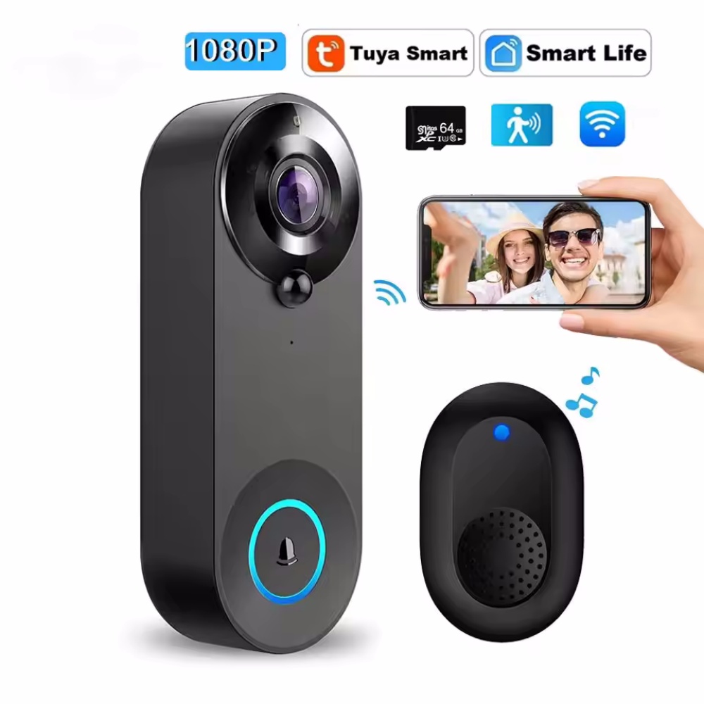 Tuya 1080P Wireless WIFI Doorb - Smart Home Video Doorbell review and price