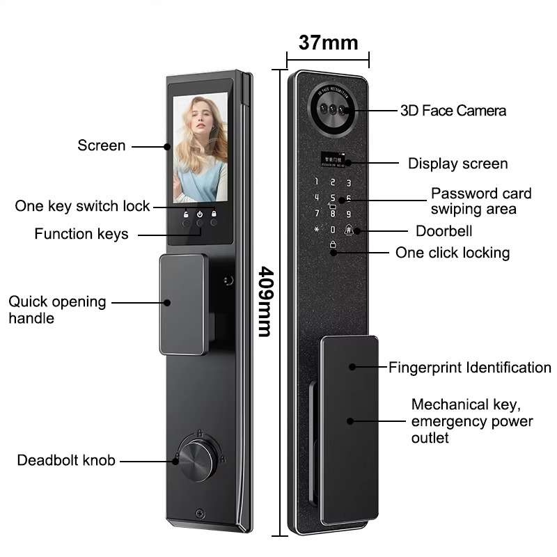 Tuya WiFi Smart Door Lock, Hom - Smart Home In Us review and price
