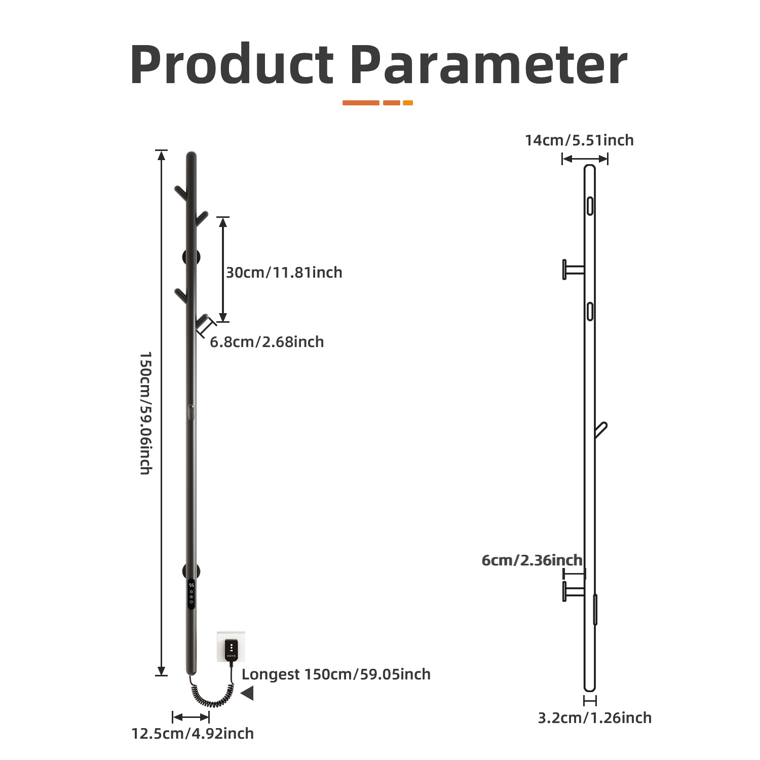 Smart Electric Towel Rack Eco- - Smart Home In Us review and price