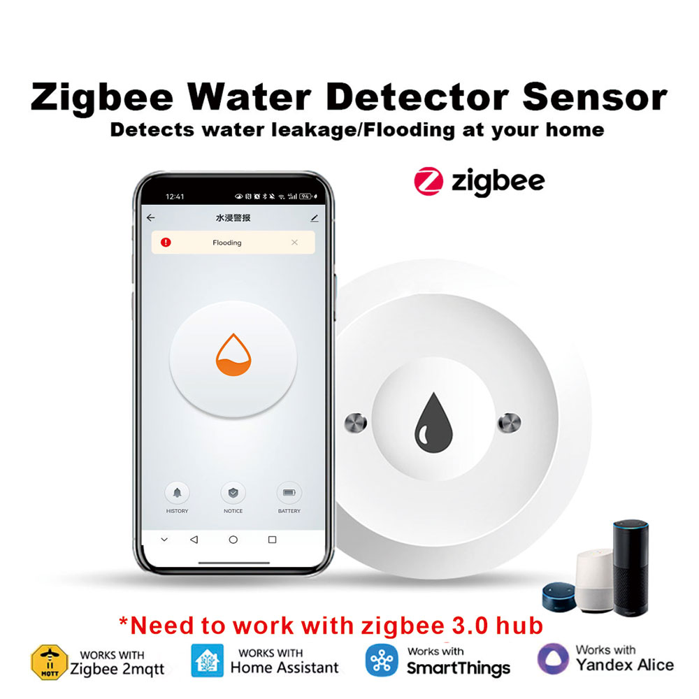 ZigBee Smart Water Leak Sensor - Smart Home Water Level Sensor review and price