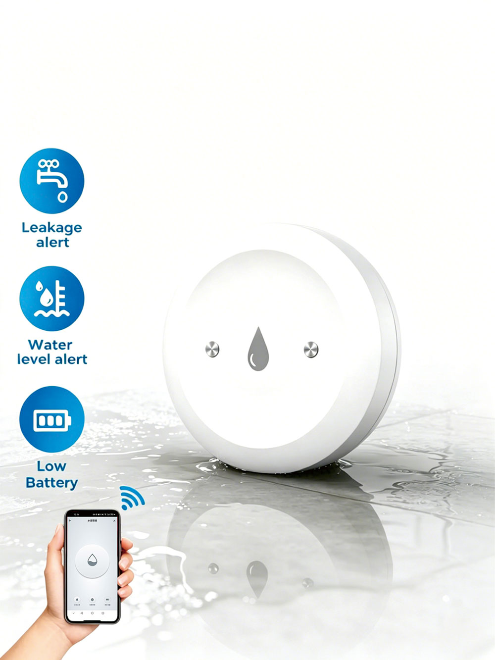 ZigBee Smart Water Leak Sensor - Smart Home Water Level Sensor review and price